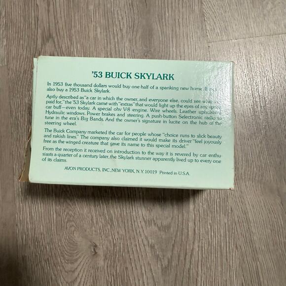 Vintage Avon 1953 Buick Skylark Clint After Shave - Picture 4 of 11